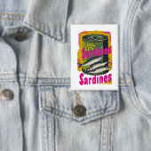Retro Sardine Can Illustration mit feinen Farben Button (Insitu)