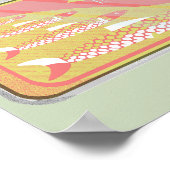 Retro Sardines Poster (Ecke)