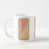 Retro Sardines Poster Kaffeetasse (Links)