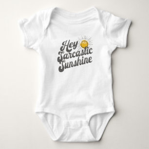 Retro sarkastische Sonnenschein Vintage Humor Kuns Baby Strampler