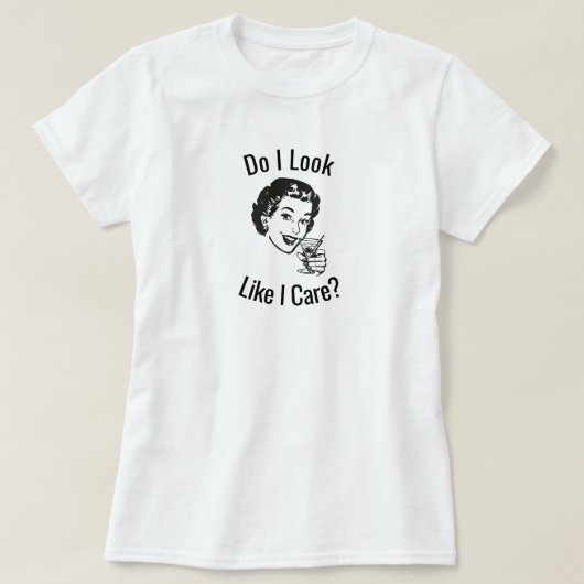 Retro Sassy Lady T - Shirt (Design vorne)