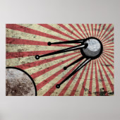 Retro-Satellit Poster (Vorne)