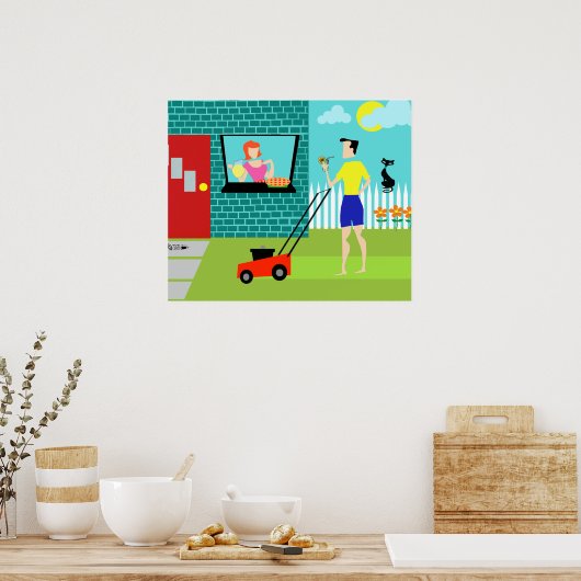 Retro Saturday Morning Poster (Küche)