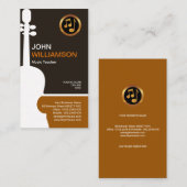 Retro sauberer schlichter einfacher visitenkarte (Vorne/Hinten)