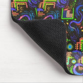 Retro Säulengang-Teppich-Entwurf Mousepad (Ecke)