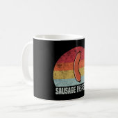 Retro Sausage Inspector - Weiner Lover Kaffeetasse (Vorderseite Links)
