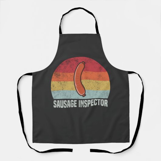 Retro Sausage Inspector - Weiner Lover Schürze (Vorderseite)