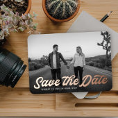 Retro Save the Date Foil Einladung