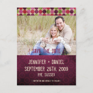 Retro Save the Date Mitteilung "Orientes" Ankündigungspostkarte