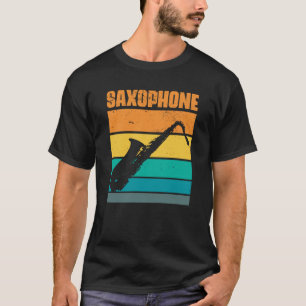 Retro Saxophon Vintage Musikinstrument Saxophon T-Shirt