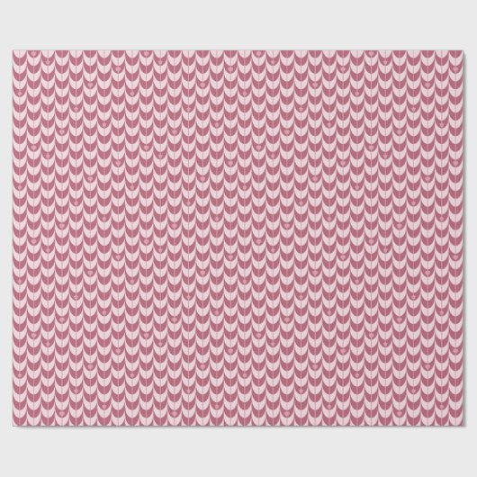 Retro Scallop Geometric Pattern Geschenkpapier (Flach)