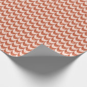 Retro Scallop Geometric Pattern Geschenkpapier (Ecke)
