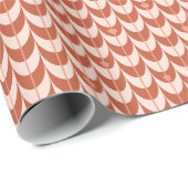 Retro Scallop Geometric Pattern Geschenkpapier (Rolleneckpunkt)