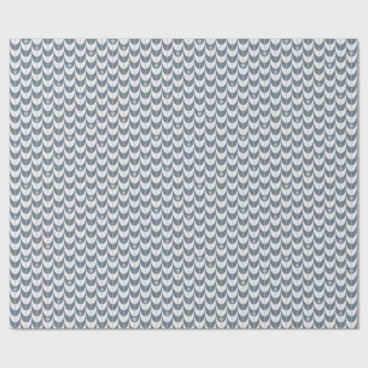 Retro Scallop Geometric Pattern Geschenkpapier (Flach)