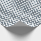 Retro Scallop Geometric Pattern Geschenkpapier (Ecke)