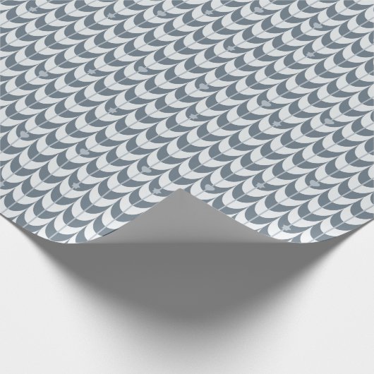 Retro Scallop Geometric Pattern Geschenkpapier (Ecke)