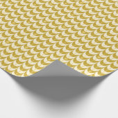 Retro Scallop Geometric Pattern Geschenkpapier (Ecke)