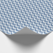 Retro Scallop Geometric Pattern Geschenkpapier (Ecke)