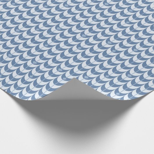 Retro Scallop Geometric Pattern Geschenkpapier (Ecke)