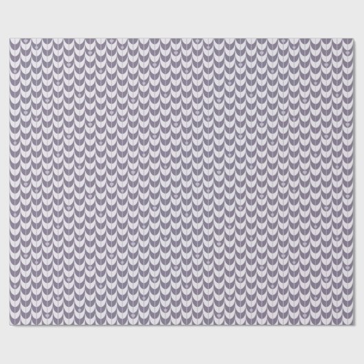 Retro Scallop Geometric Pattern Geschenkpapier (Flach)