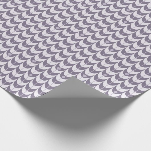 Retro Scallop Geometric Pattern Geschenkpapier (Ecke)
