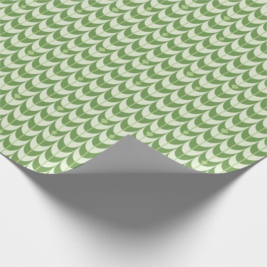Retro Scallop Geometric Pattern Geschenkpapier (Ecke)