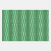 Retro Scandi Christmas Ornaments - Green Red White Geschenkpapier Set (Vorderseite 3)