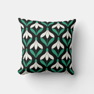 Retro-Scandi-Mid-Century-Modern-Snowdrop-Muster Kissen