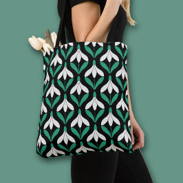 Retro Scandi Mitte Jahrhundert Modernes Schneefall Tasche