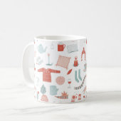 Retro Scandinavian Hygge Kaffeetasse (Vorderseite Links)