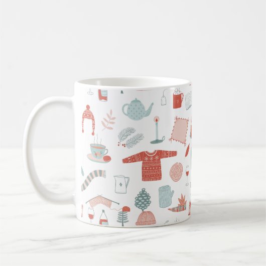 Retro Scandinavian Hygge Kaffeetasse (Links)