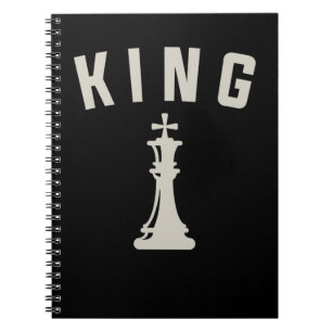 Retro Schach King Vintag Schach Lover Notizblock