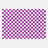 Retro Schach Schachbrett Muster 1960er 2 Geschenkpapier Set (Vorderseite 3)