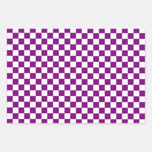 Retro Schach Schachbrett Muster 1960er 2 Geschenkpapier Set (Vorderseite 3)