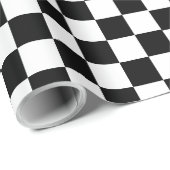 Retro Schach Schachbrett Muster der 1960er Geschenkpapier (Rolleneckpunkt)