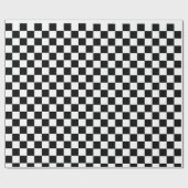 Retro Schach Schachbrett Muster der 1960er Geschenkpapier (Flach)