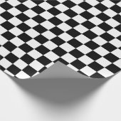 Retro Schach Schachbrett Muster der 1960er Geschenkpapier (Ecke)