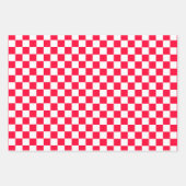 Retro Schach Schachbrett Muster der 1960er Geschenkpapier Set (Vorderseite 2)