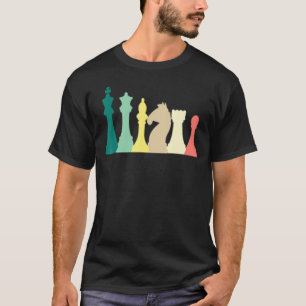 Retro Schach Vintag Schachbrett T-Shirt