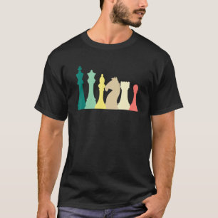 Retro Schach Vintag Schachbrett T-Shirt
