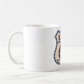Retro Schachbrett 66 Kaffeetasse (Links)