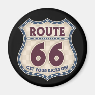 Retro Schachbrett 66 Magnet