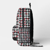 Retro-Schachbrett Bedruckter Rucksack (Rechts)