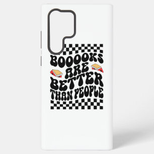 Retro-Schachbrett "Bücher sind besser" Grafik Samsung Galaxy Hülle