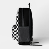 Retro-Schachbrett-Daisy Bedruckter Rucksack (Rechts)
