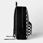 Retro-Schachbrett-Friedenszeichen Bedruckter Rucksack (Links)