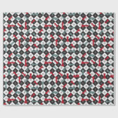 Retro-Schachbrett Geschenkpapier (Flach)