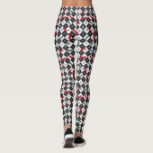 Retro-Schachbrett Leggings (Rückseite)