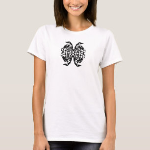 Retro-Schachbrett mit hoher Mode für Frauen T-Shirt