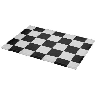 Retro-Schachbrett-Schneidbrett in Schwarz-Weiß Schneidebrett
